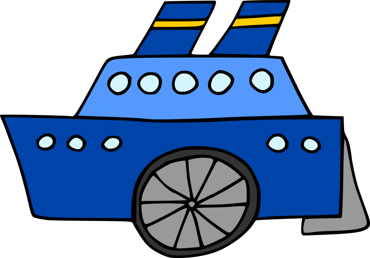 Autorská ilustrace loď Hravé stroje